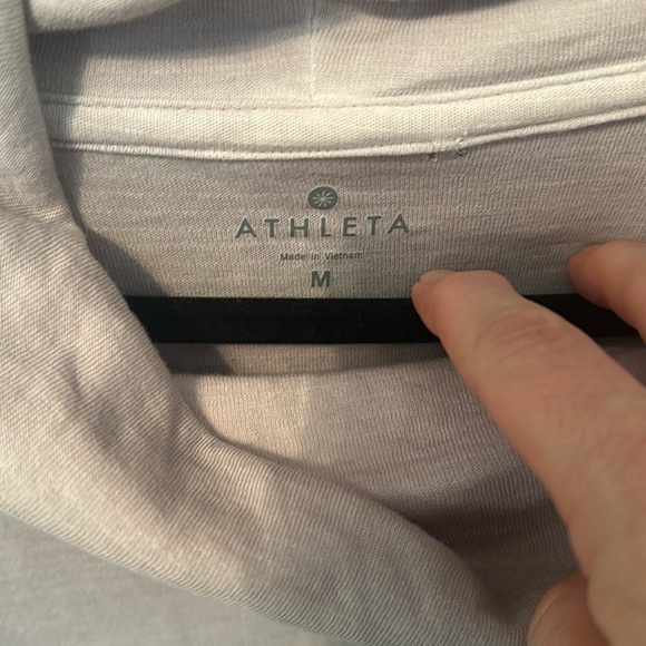 Athleta Eco Wash Cowl Neck Sweatshirt Dress M - Picture 3 of 11